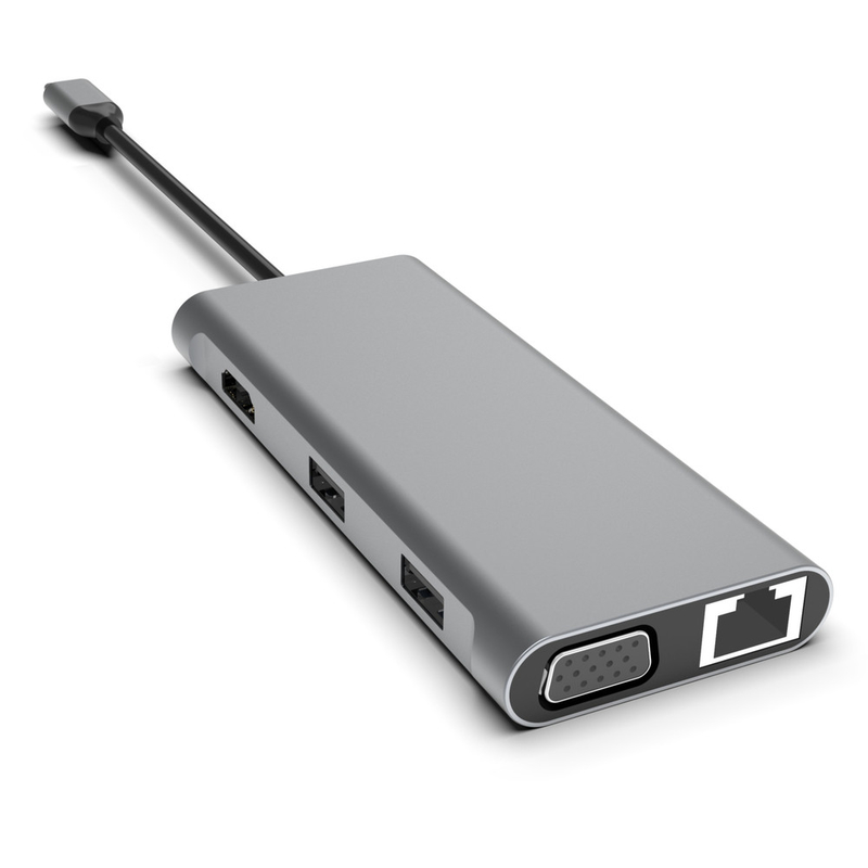 11-w-1 USB-C Hub z podwójnym HDMI USB 3.0 Ethernet 3.5mm Audio dla laptopa Macbook