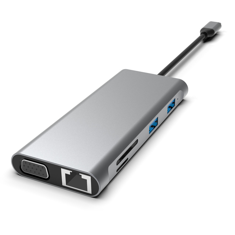 11-w-1 USB-C Hub z podwójnym HDMI USB 3.0 Ethernet 3.5mm Audio dla laptopa Macbook