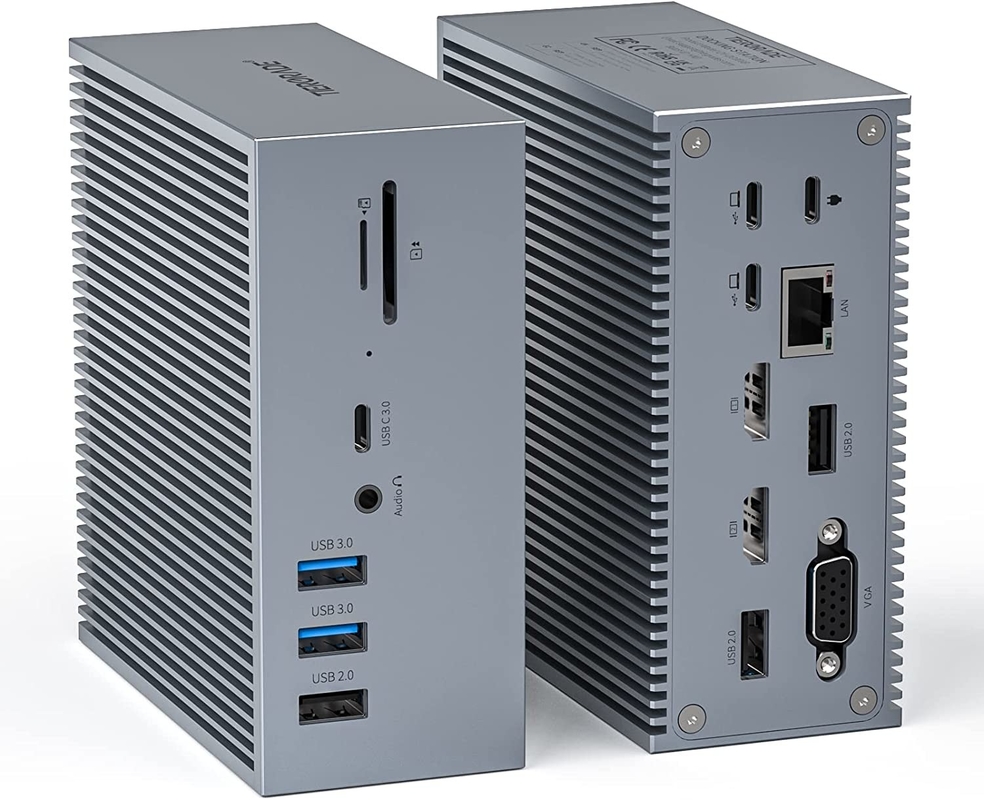 4K USB C Docking Station z zintegrowanym kablem do 4K video wyjścia i rozpraszania ciepła