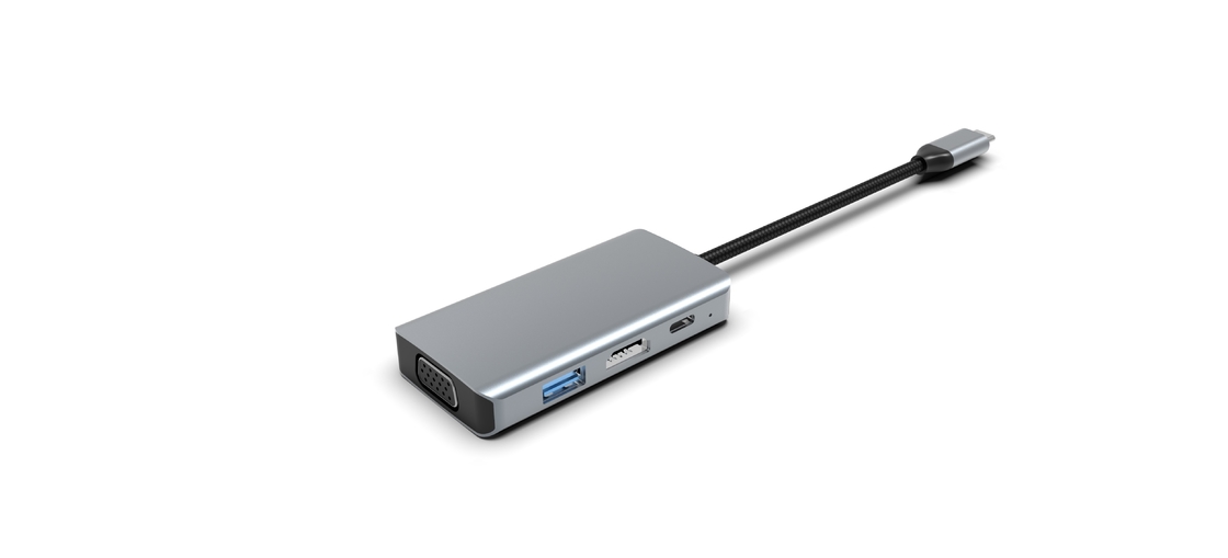 Wszystkie w jednym dysku twardym 4 w 1 USB C 4 w 1 Multiport Adapter Hub Expansion Laptop Docking Station Type C To HDMI USB 3.0 PD