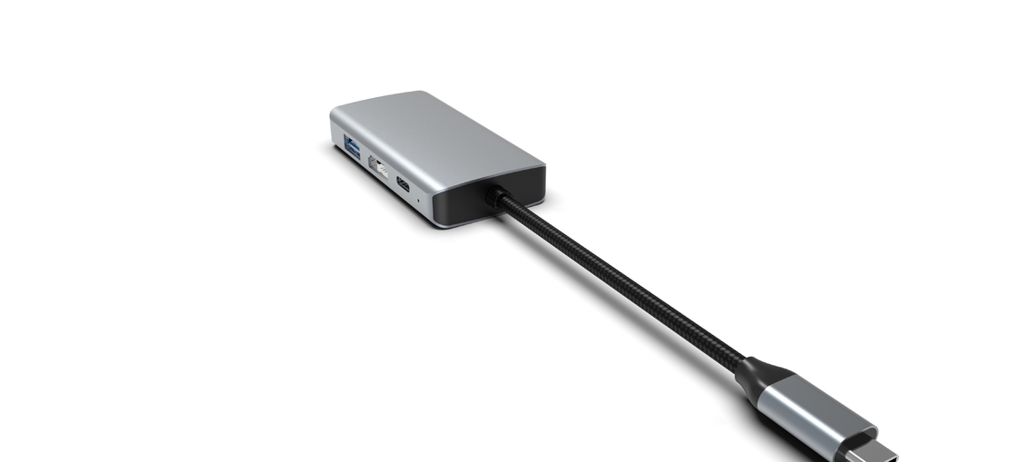 Wszystkie w jednym dysku twardym 4 w 1 USB C 4 w 1 Multiport Adapter Hub Expansion Laptop Docking Station Type C To HDMI USB 3.0 PD