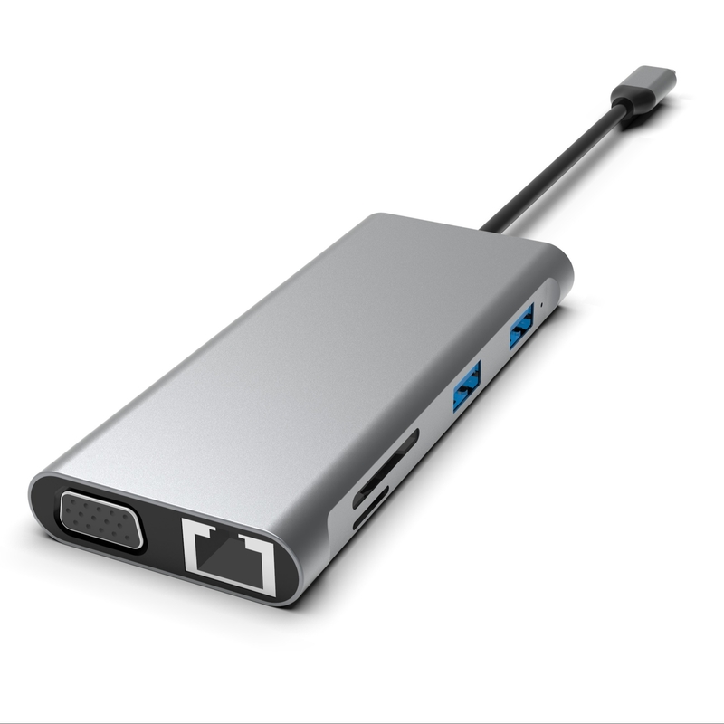 12 w 1 USB C Hub Triple Display Docking Station Dual HDMI VGA USB C& A Data Port Dock