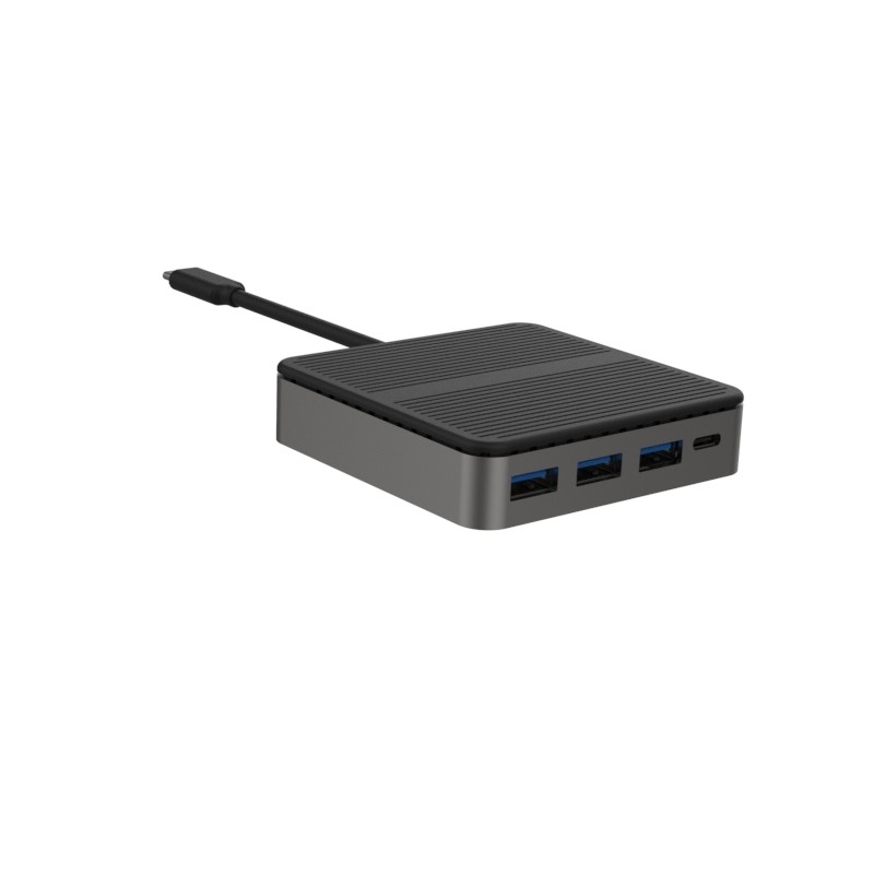 Square 6 In 1 Dual HD 4K Type C Docks Z RJ45 PD 100W SD TF 3xUSB 3.0 Docking Hdmi Hub Usb C A