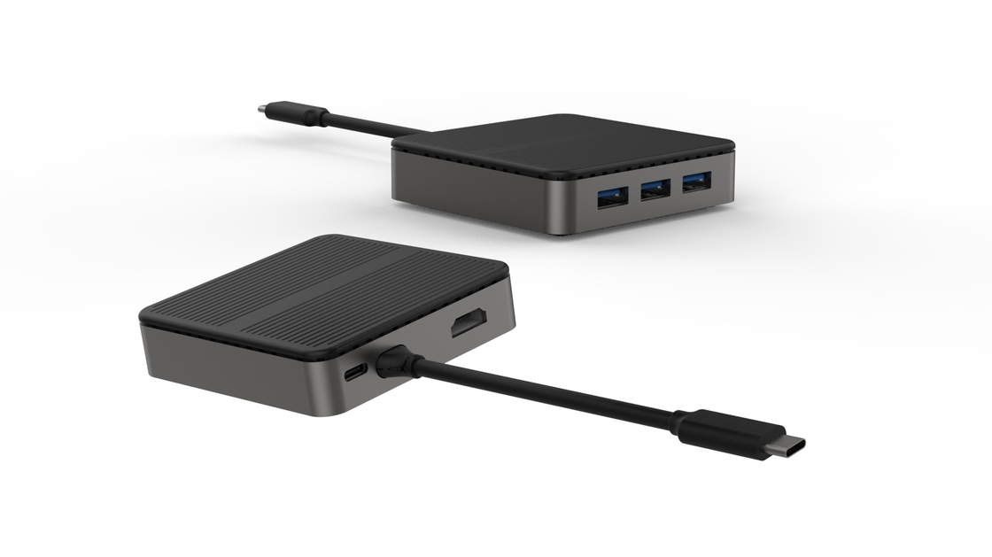 3 w 1 USB C Adapter USB C do HDMI Multiport Adapter Type-C Hub z 4K HDMI Port PD M Ładowanie USB 3.0 OTG Daax 100Wta