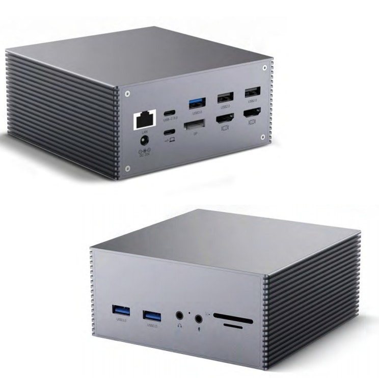 16 w jednym komputerze stacjonarnym USB C Docking Station Universal Windows MacOS 3.5mm Audio Jack