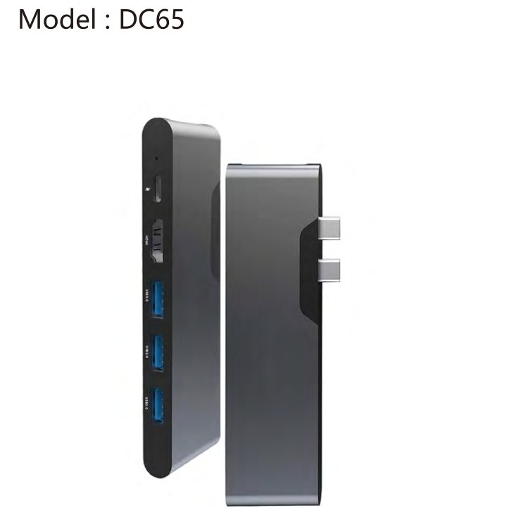 Adapter LAN typu C USB 6-w-2 USB C Hub z 3 portami USB 3.0 i RJ45 Gigabit LAN Interface