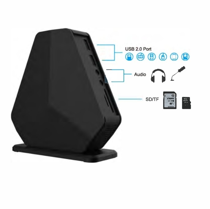 Adapter Gigabajt Dual HDMI Mst USB C Hub HDMI USB 3.0
