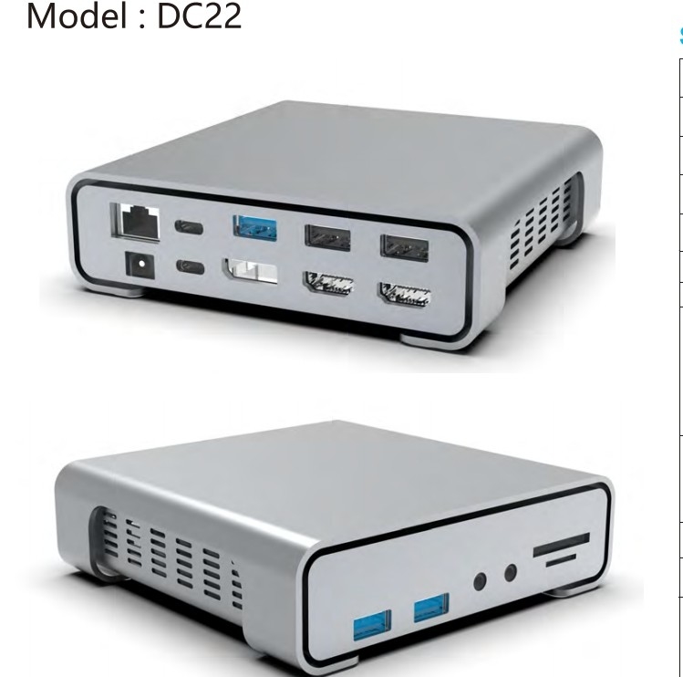 16 w 1 USB C Hub Typ C do PD HDMI USB3.0 USB2.0 USB-C SD TF RJ45 Docking Station