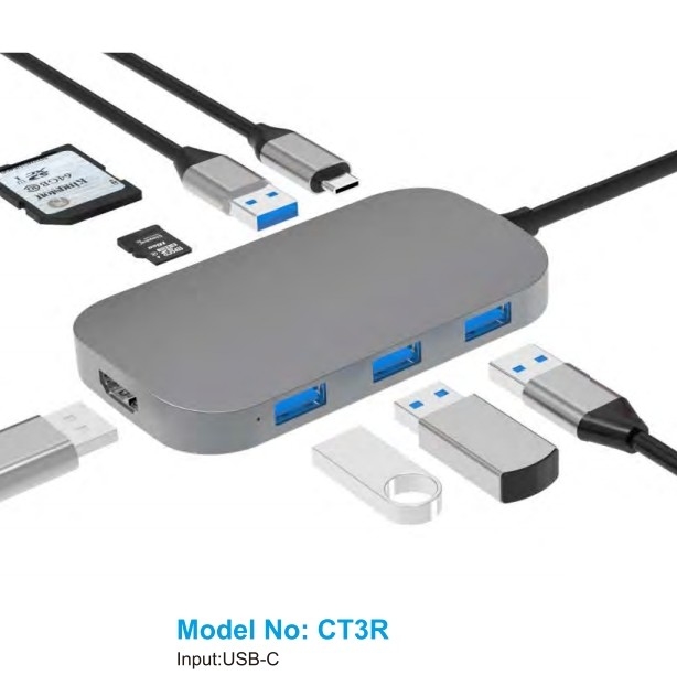 Huby USB C z odczytem kart SD z portu PD dla systemu Windows MacOS Do 10Gbps Przekaz danych