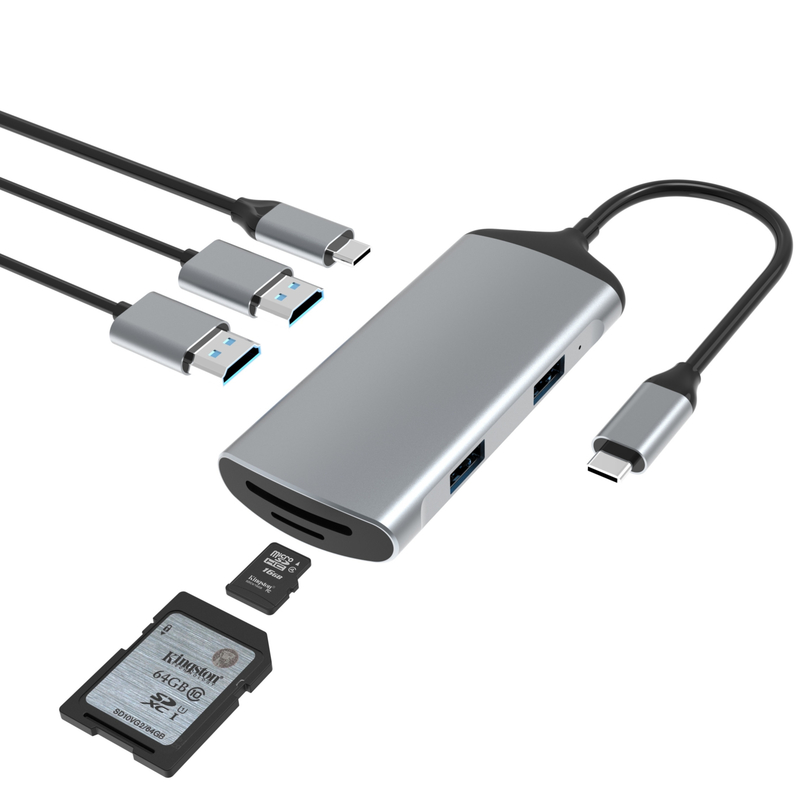 10/100/1000 Mbps Ethernet Adapter USB C Kompatybilny z systemami Windows/ MacOS/ Android/ Linux Do 10 Gbps Przesyłania danych
