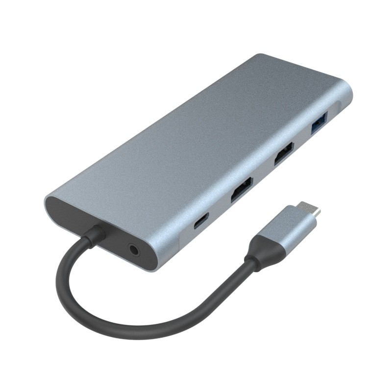 6 w 1 USB C Hub Adapter typu C 4K HDMI 60hz Multiport Card Reader USB3.0 TF PD SD Reader