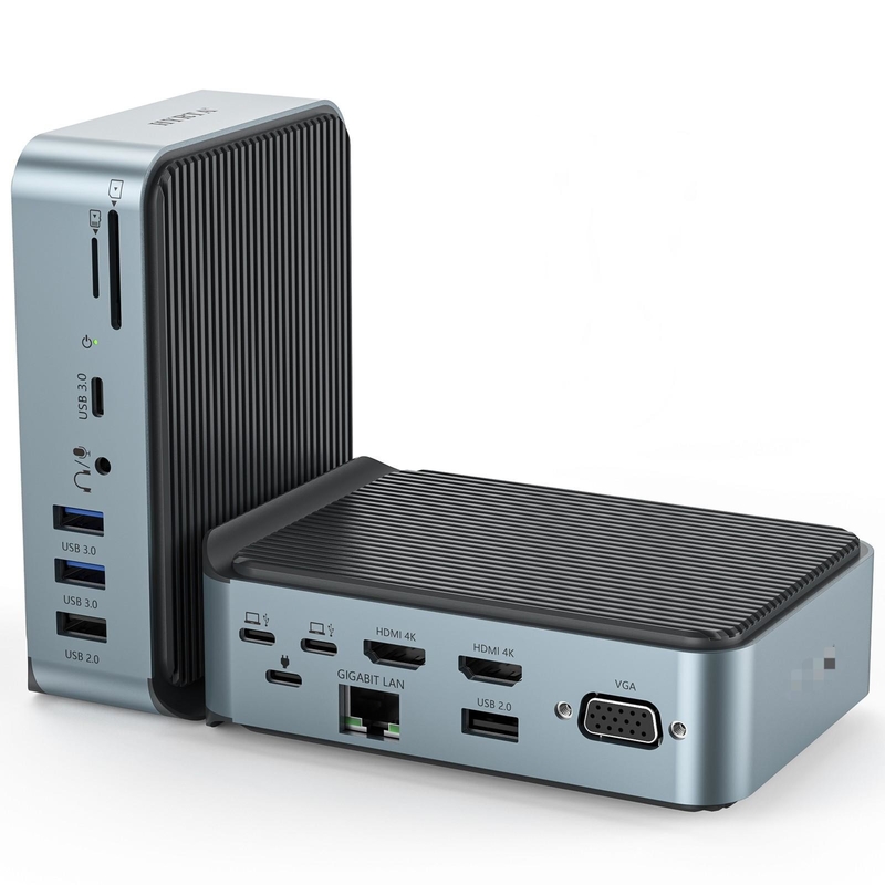Gigabit Ethernet Usb Type C Docking Station Hub ładowania z rozdzielczością HDMI 4K