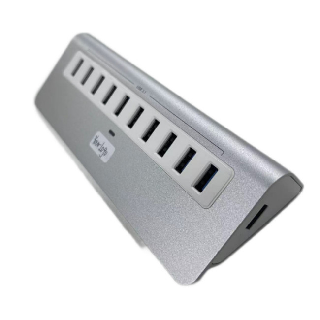 10 portów USB A do USB C Adapter do ładowania smartfonów i tabletów