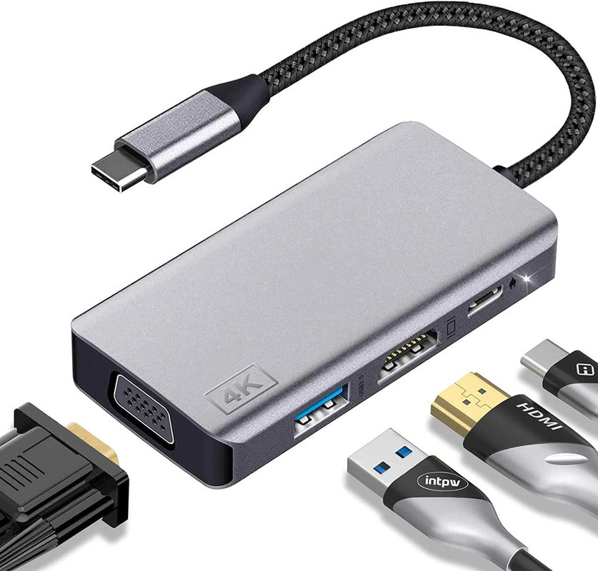 14 w 1 USB C Hub Adapter Do Macbook Pro Air Laptop USB C Docking Station Dual Monitor