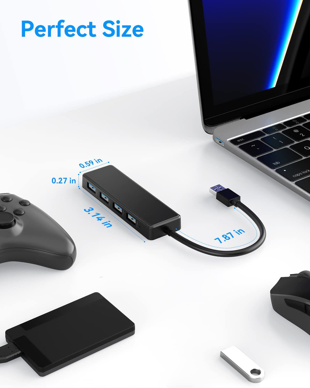 4 porty USB C Hub Adapter USB 3.0 Hub Ultra Slim Przenośny Hub danych