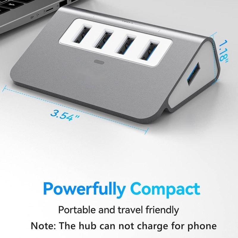 10 portów USB C Hub Przenośny USB C Hub Typ C do 4 portów USB A