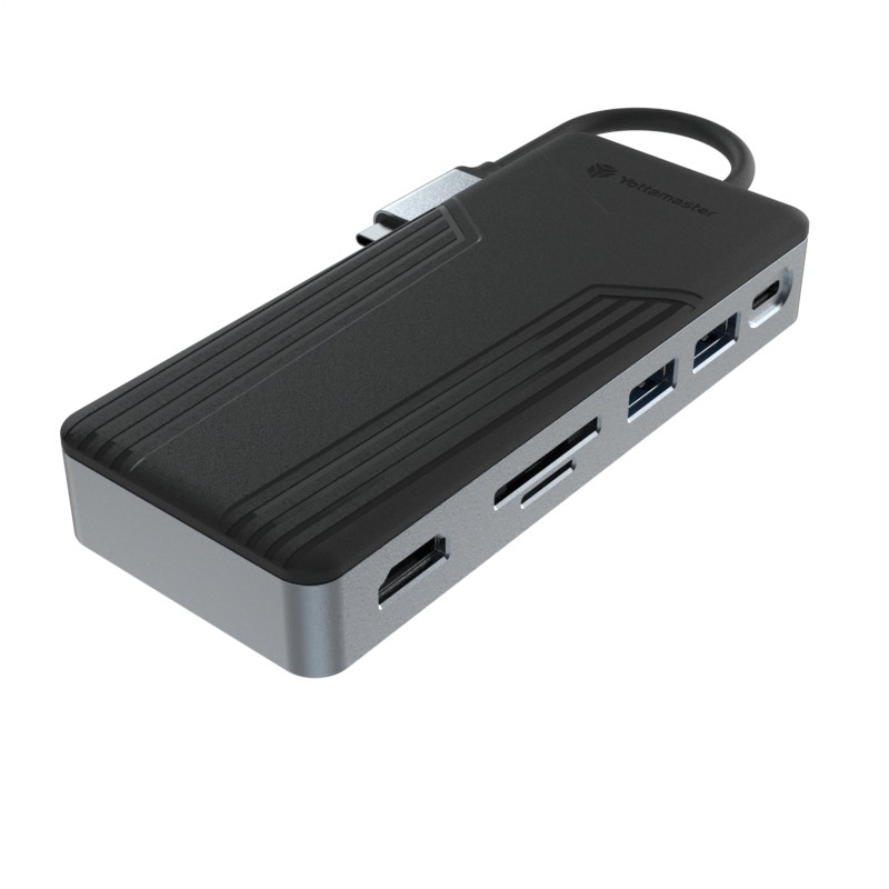 Aluminiowy USB C Hub 9 w 1 Stacja dokująca typu C z obudową SSD wielofunkcyjna