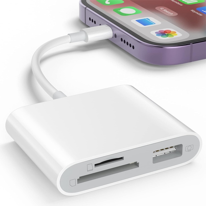 3 gniazda USB typu C do adaptera do kart Kompaktny czytnik kart Micro SD dla MacBook Pro