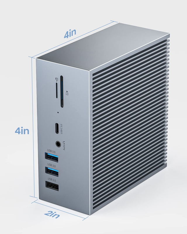 16 w 2 USB C Dual Monitor Thunderbolt 3 Dock HDMI Do Laptop Hub Adapter USB