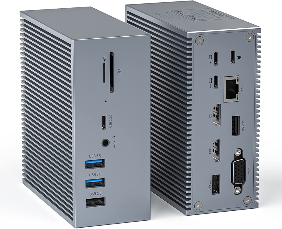 16 w 2 USB C Dual Monitor Thunderbolt Dock Triple Display 8 USB C/A Porty Ethernet