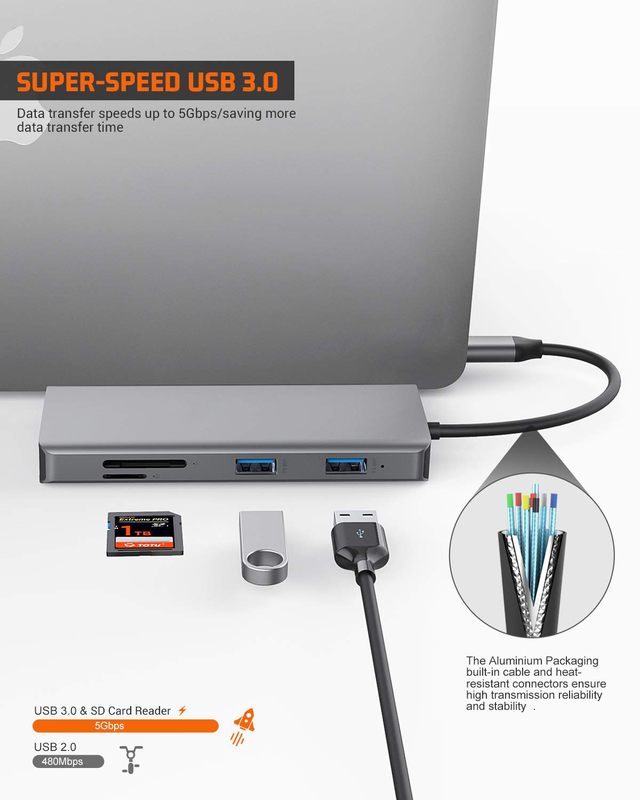 USB C Rj45 Adapter 12 w 1 USB C Hub Typ C Do PD HDMI USB3.0 USB2.0 USB-C SD TF