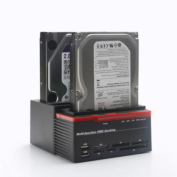 NVMe M.2 Duplicator Dual-Bay Offline Clone USB C do NVME Docking Station dla dysków twardych M2 SSD M Key
