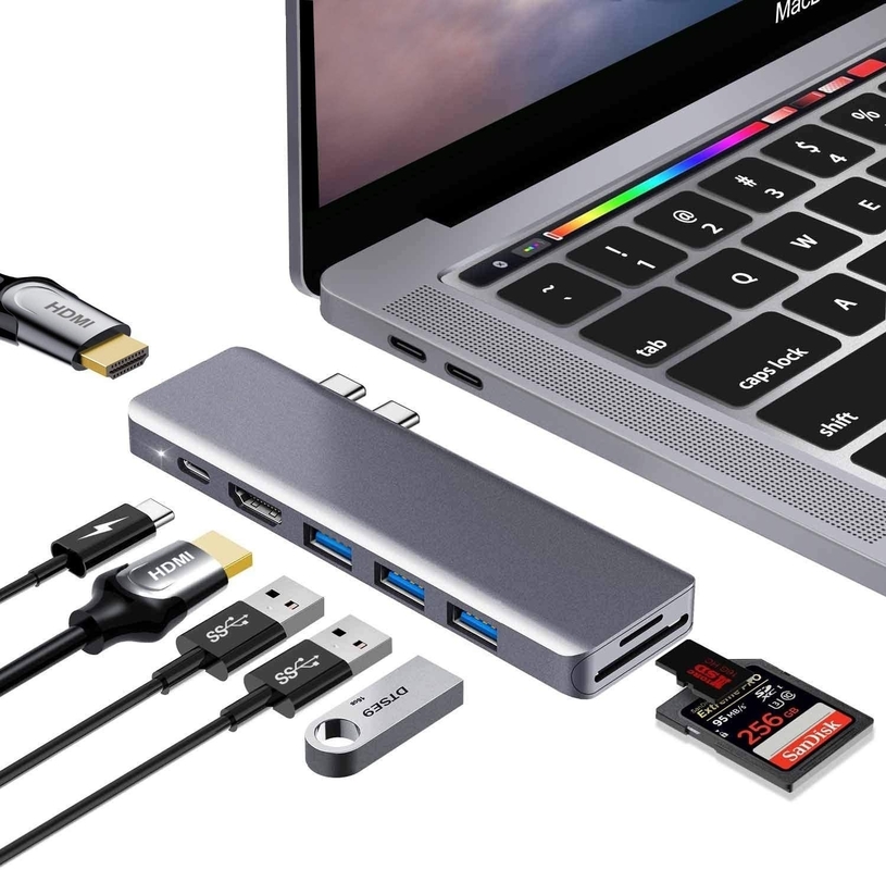 11 w 1 Wieloport USB C USB-C Typ-C PD 4K HDTV Hub Adapter Docking Station Z RJ45