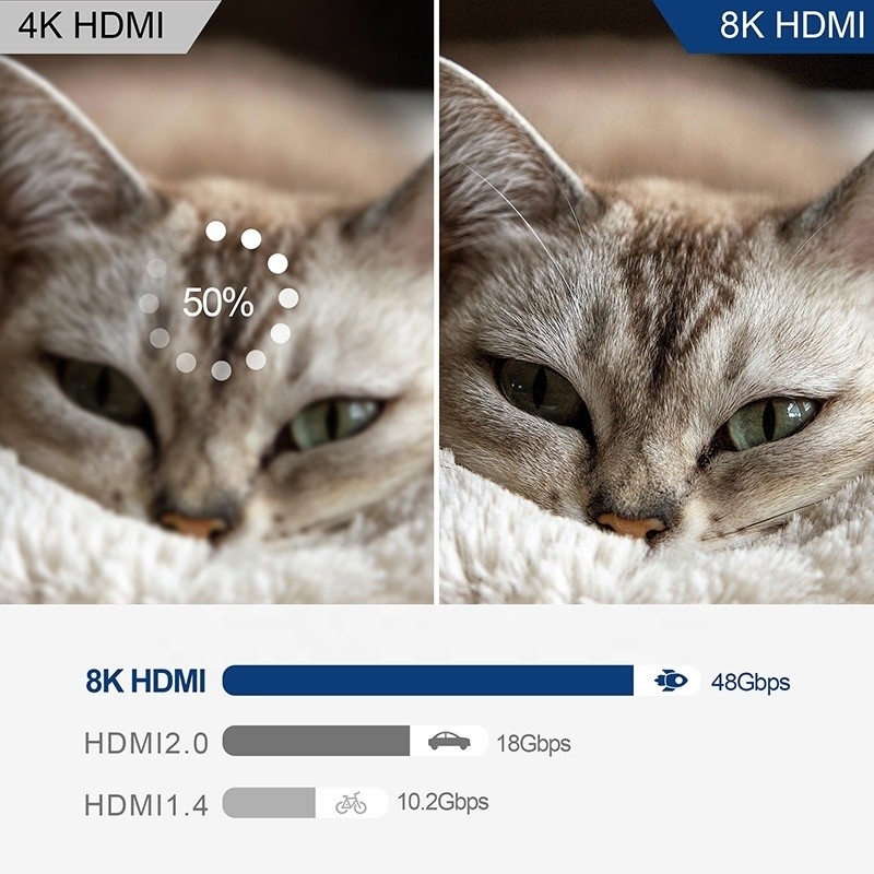 8K przełącznik HDMI 3 w 1 wsparcie 3 HDMI wejście 8K 60Hz 4K 120Hz zaawansowana technologia