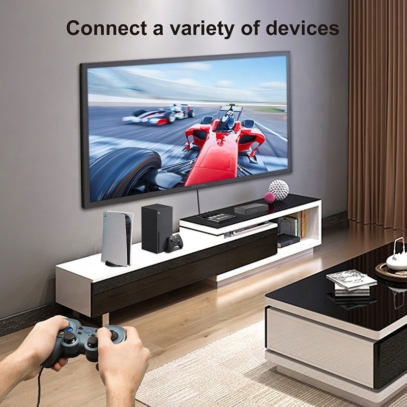 8K przełącznik HDMI 3 w 1 wsparcie 3 HDMI wejście 8K 60Hz 4K 120Hz zaawansowana technologia
