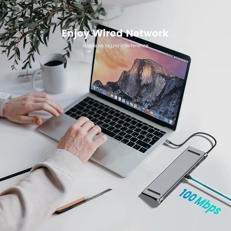 Wielofunkcyjny adapter USB typu C dla laptopów i telefonów komórkowych