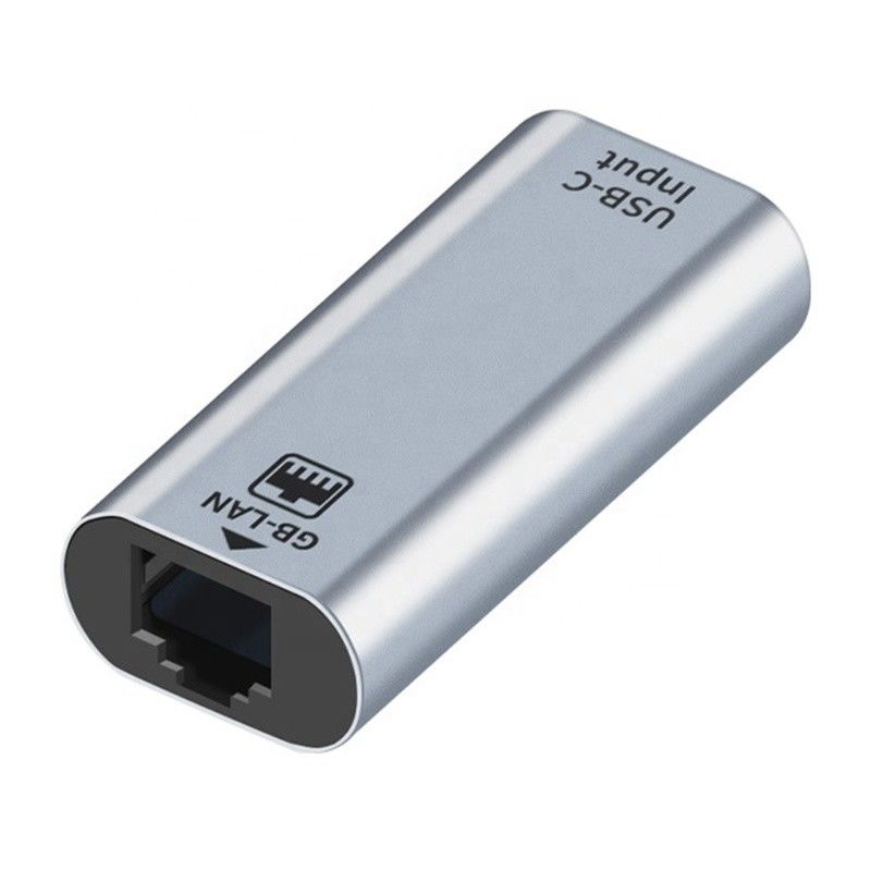 USB C Adapter z portem Ethernet 10/100/1000 Mbps Prędkość szybkiego połączenia sieciowego