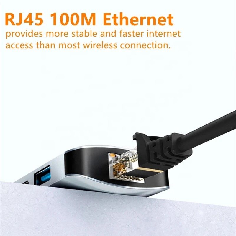 Mac Notebook 9 w 1 Type-C USB-C Hub z HDTV Multi Port Docking Station Adapter