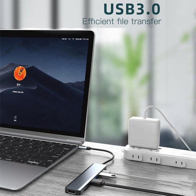 Adapter wielofunkcyjny typu C typu C-Hub do ładowania, przesyłania danych i wyjścia wideo