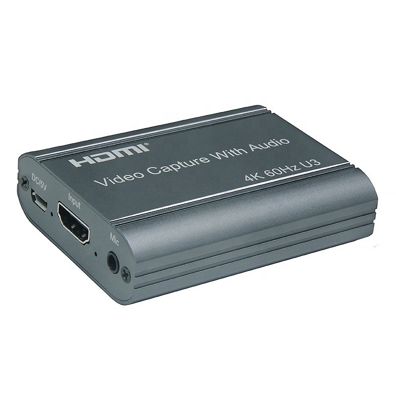 Profesjonalna 4K 60Hz HDMI do USB3.0 karta do nagrywania wideo z wyjściem audio i USB 3.0
