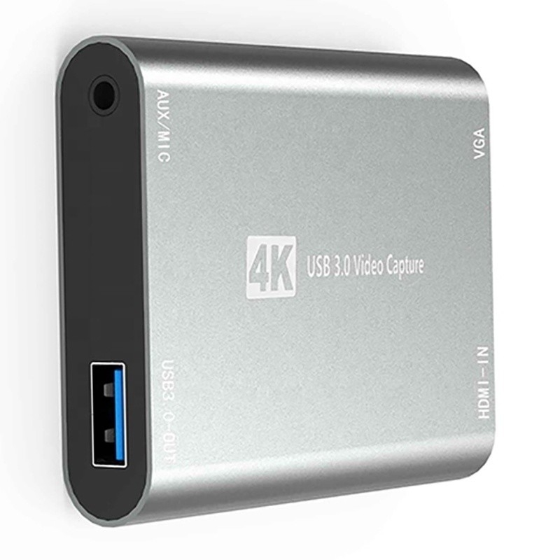 USB 3.0 HDMI Video Capture DVR Kartka z mikrofonem VGA Loop Out do komputera
