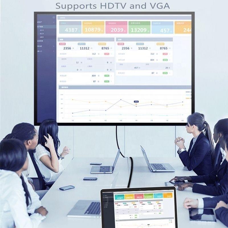 7-w-1 USB C Type C Docking Station z HDTV HDMI VGA USB RJ45 i szybkim transferem danych