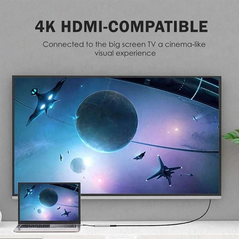 6-w-1 Multiport Laptop Docking Station z 4K HD HDMI HDTV USB 3.0 SD TF Card Reader