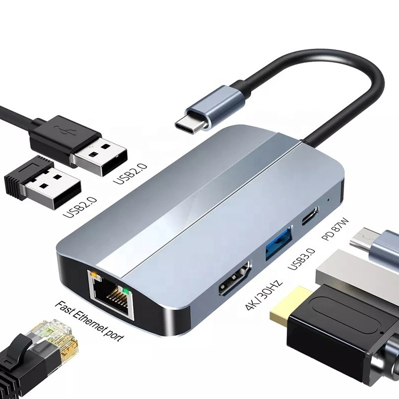 12-w-1 adapter USB C OEM Multiport Hub z 4K HDMI USB 3.0 RJ45 Lan Ethernet