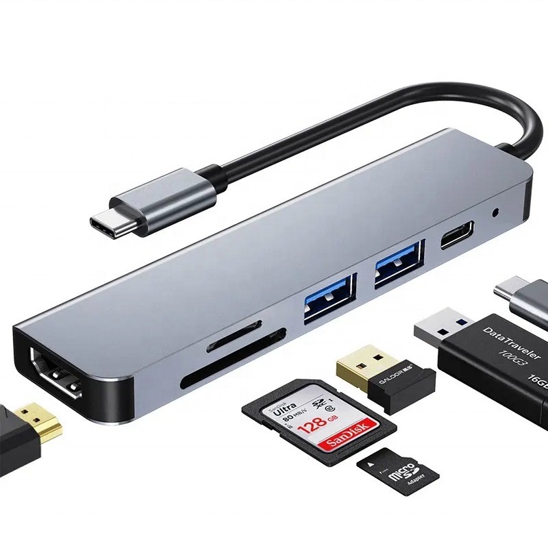 USB 3.1 Docking Station Hub z czytnikiem kart SD 4K HDMI USB3.0 TF i 87W PD Charging