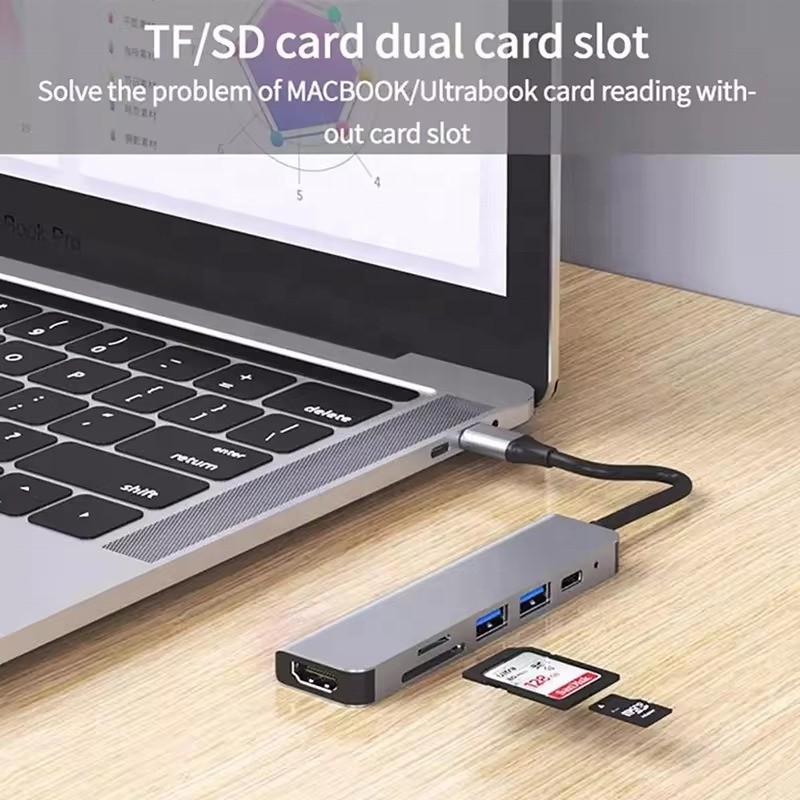 USB 3.1 Docking Station Hub z czytnikiem kart SD 4K HDMI USB3.0 TF i 87W PD Charging