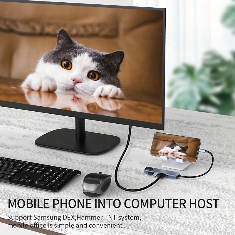 Szybkie ładowanie 16 w 1 Adapter USB C do telefonów komórkowych Laptop Notebook 4K HDMI RJ45 PD