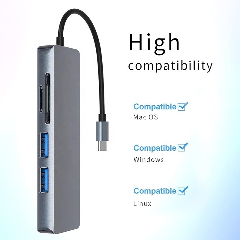 11 w 1 USB-C Hub Typ C do HDMI USB3.0 USB2.0 SD TF Adapter Hub z czytnikiem kart