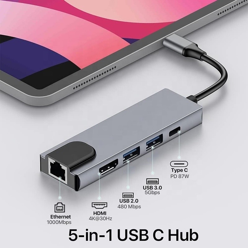 Adapter USB C 13 w 1 4K HDMI Hub Typ C do HDMI 4K USB 3.0 2.0 PD Konwerter ładowania