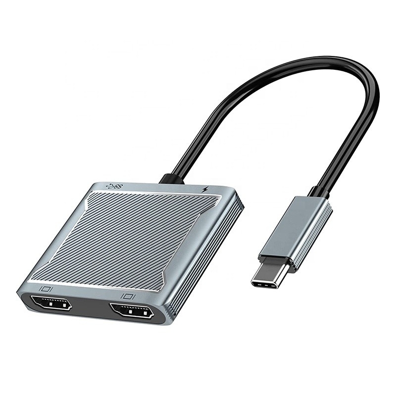 USB C Type C Interface Connector Dual HDMI Adapter 4K 4 w 1 USB 3.0 Hub For Laptop