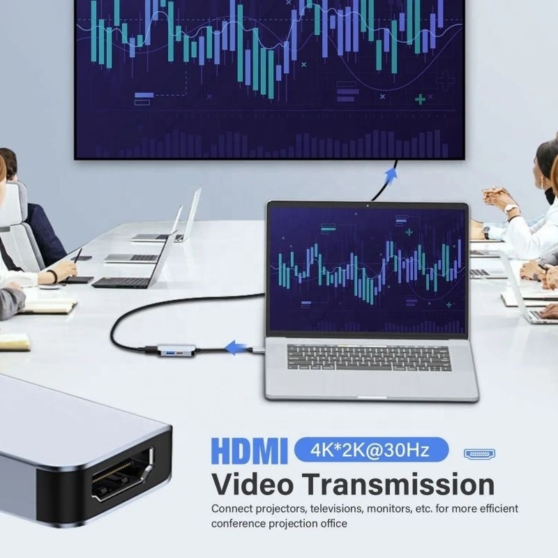 USB 3.1/USB Type-C Hub Adapter Docking Station z 4K HDMI USB3.0 USB 3.0 Type C PD