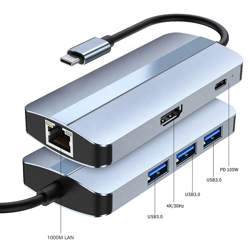 12-w-1 adapter USB C OEM Multiport Hub z 4K HDMI USB 3.0 RJ45 Lan Ethernet