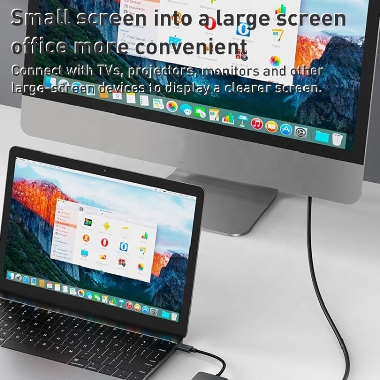 8-w-1 adapter wielozadaniowy USB-C Hub z HDMI 3 USB3.0 RJ45 I PD wyjście 5-8 portów