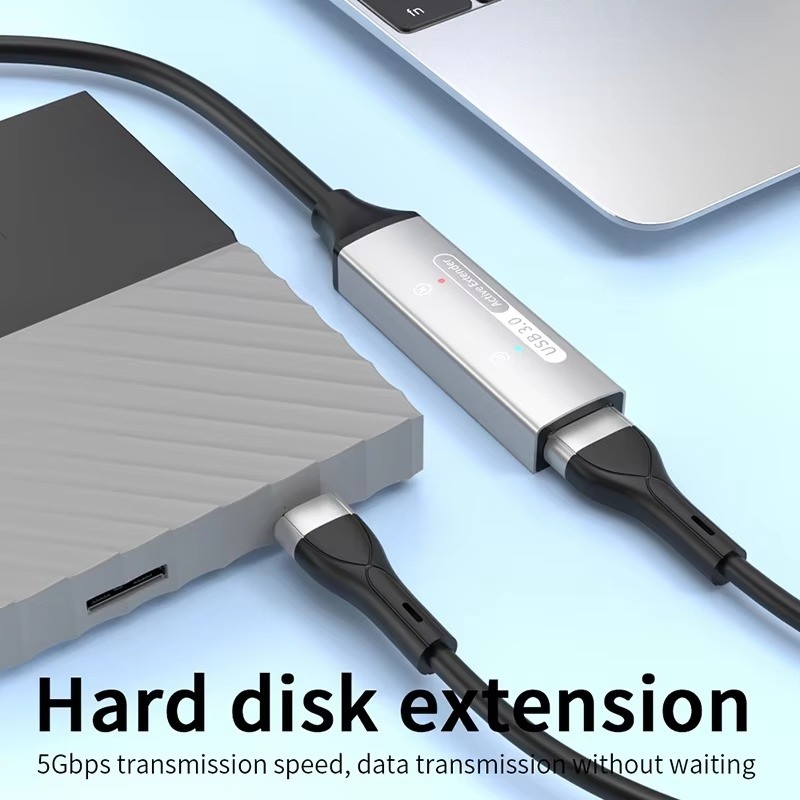 Rozszerzenie węzła USB 3.0 Typ A Węzeł danych od mężczyzny do kobiety z zasilaczem węzła USB C Extra Long