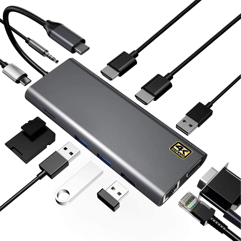 Szybkość przesyłania danych do 5/10Gbps Połączenie laptopa Thunderbolt z 85/100W zasilaczem dla wydajności