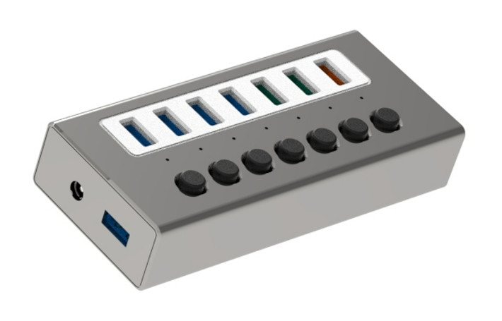 Typ C Interfejs 4 w 1 14 portów Hub Typ C OTG do USB 3.0 2.0 Adapter Stop aluminiowy